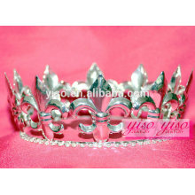 Moda grossista cristal princesa tiara de metal